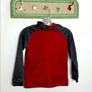 Pro Player Midwood Hooded Pullover Sweatshirt kids 8 red grey